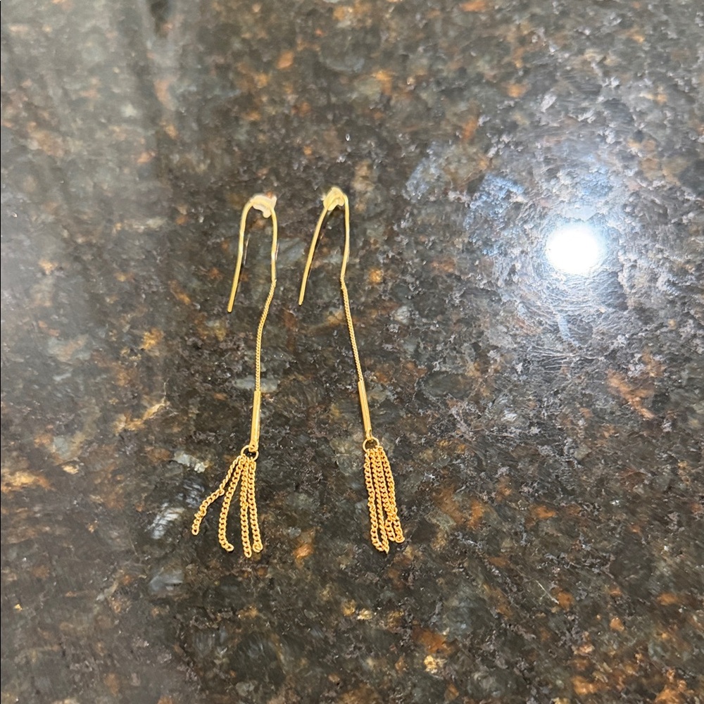 Elegant Gold Dangle Earrings